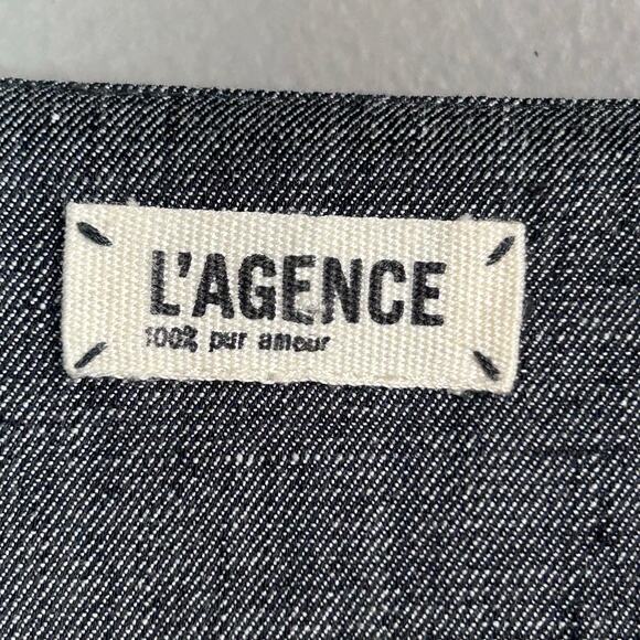 L'Agence Revolve Dress Size 4 gray corpcore milkmaid office sleeveless academia - Picture 8 of 9